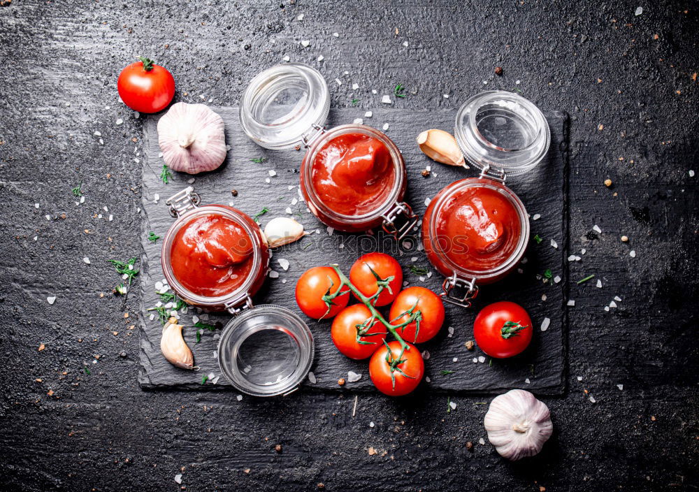 Similar – Image, Stock Photo Tasty strawberries in black colander bowl on dark rustic kitchen table. Copy space. Seasonal organic food. Healthy eating and cooking