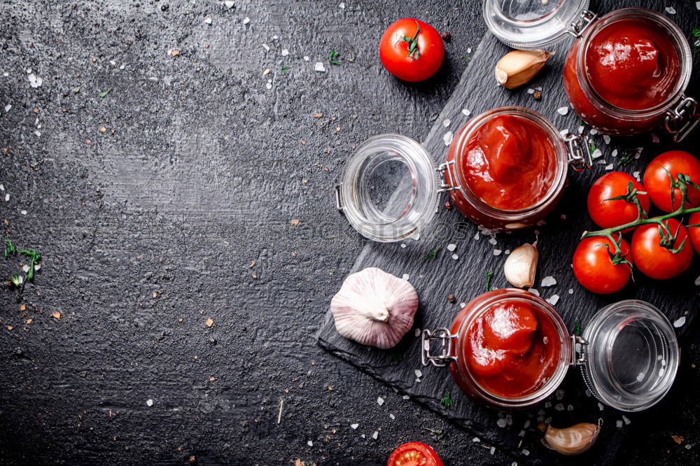 Similar – Image, Stock Photo Tasty strawberries in black colander bowl on dark rustic kitchen table. Copy space. Seasonal organic food. Healthy eating and cooking