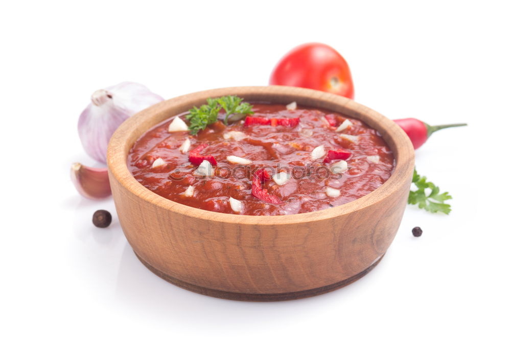 Image, Stock Photo Homemade apple sauce, jam