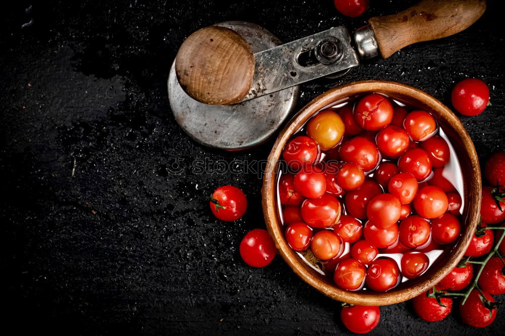 Similar – Image, Stock Photo Red and white currants with bowl and wooden spoon