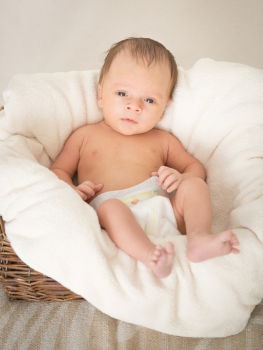 Similar – Cute Baby Girl Lying in the Crib