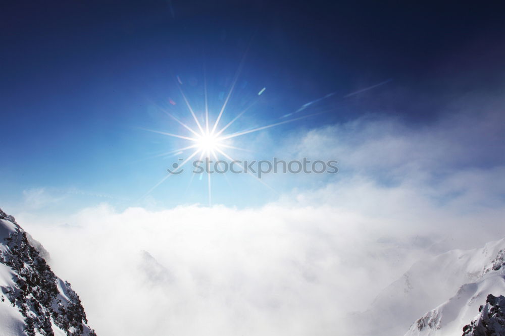 Similar – Image, Stock Photo Bright sun in winter mountains