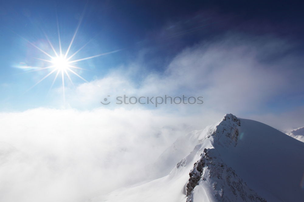 Similar – Image, Stock Photo Bright sun in winter mountains