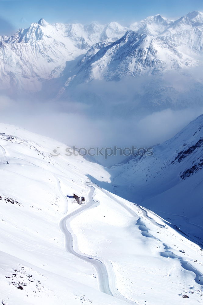 Similar – Panoramic view of the Alps