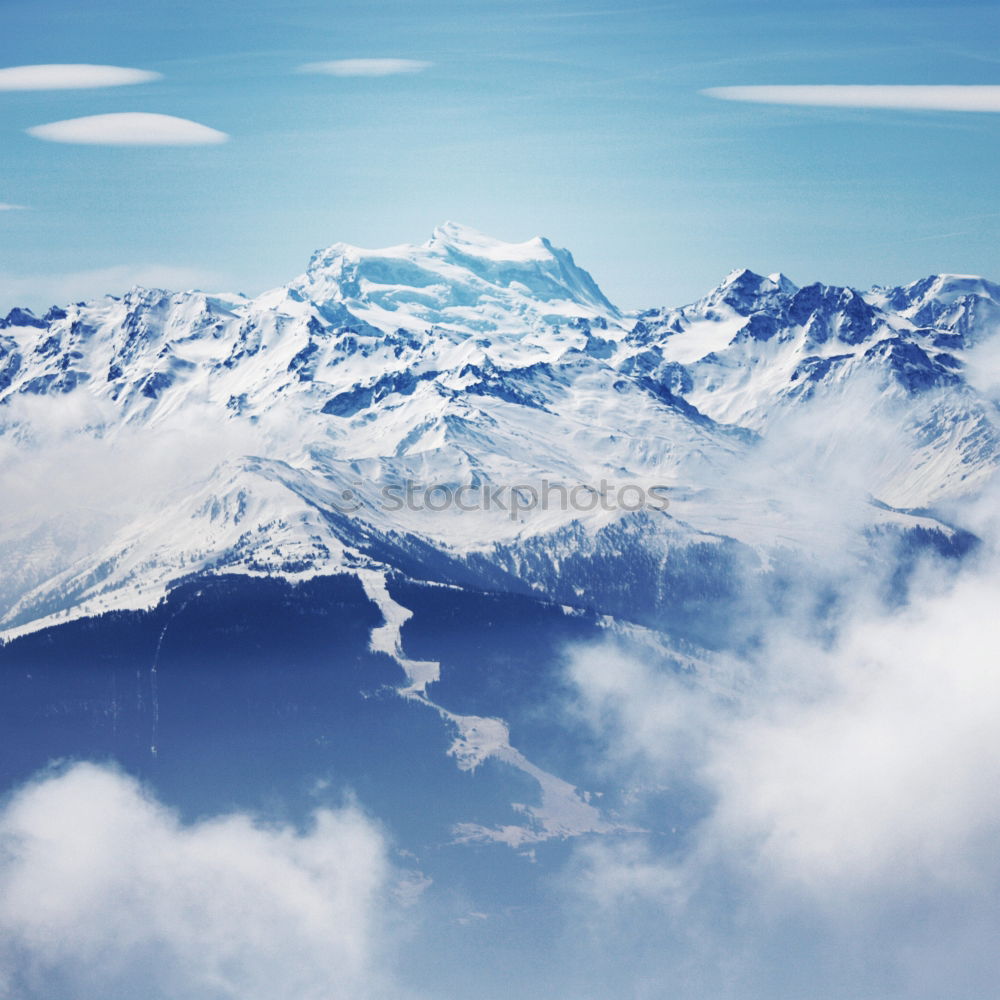 Similar – Image, Stock Photo View of the Bavarian mountains in front of clouds and sky