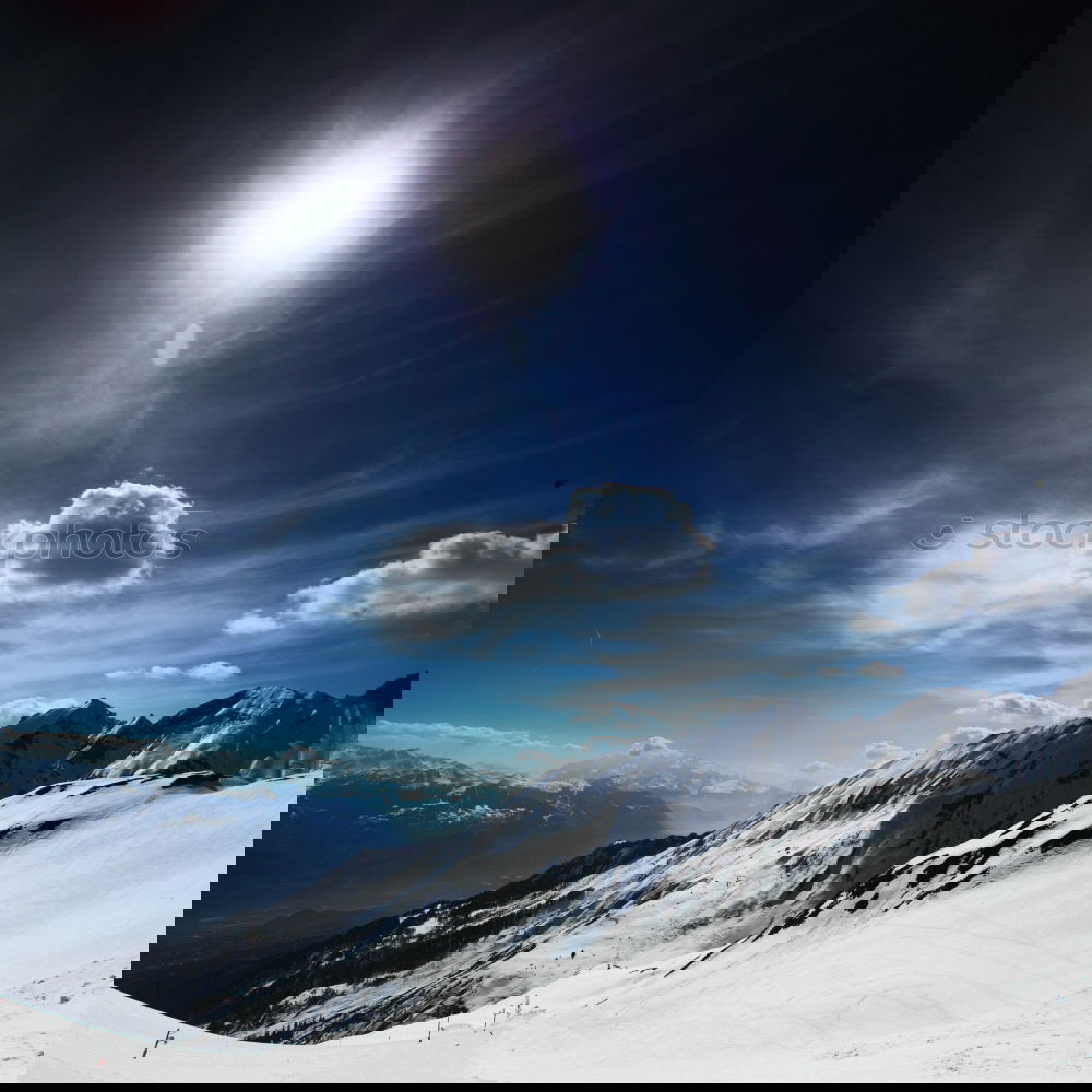 Similar – Image, Stock Photo Mountain panorama in winter