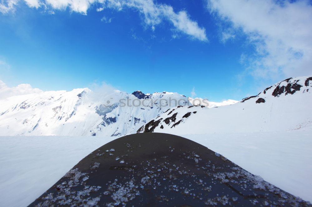 Similar – Image, Stock Photo Man walking through the snow