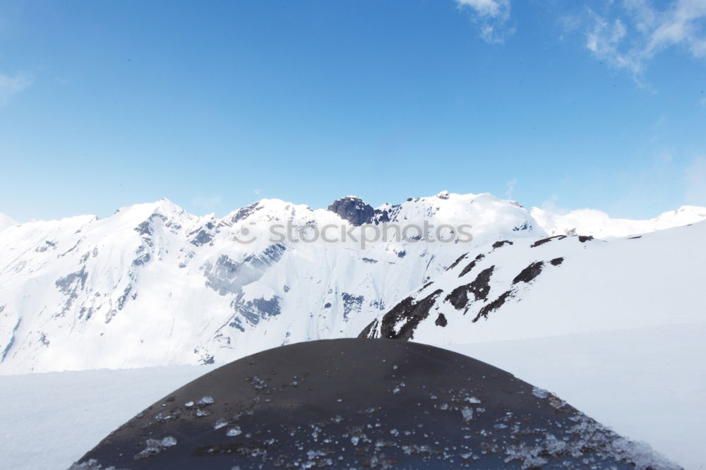 Similar – white winter land, wooden sledge