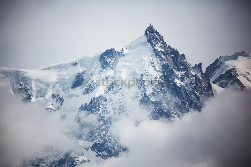 Similar – Image, Stock Photo Sunset over the winter mountains