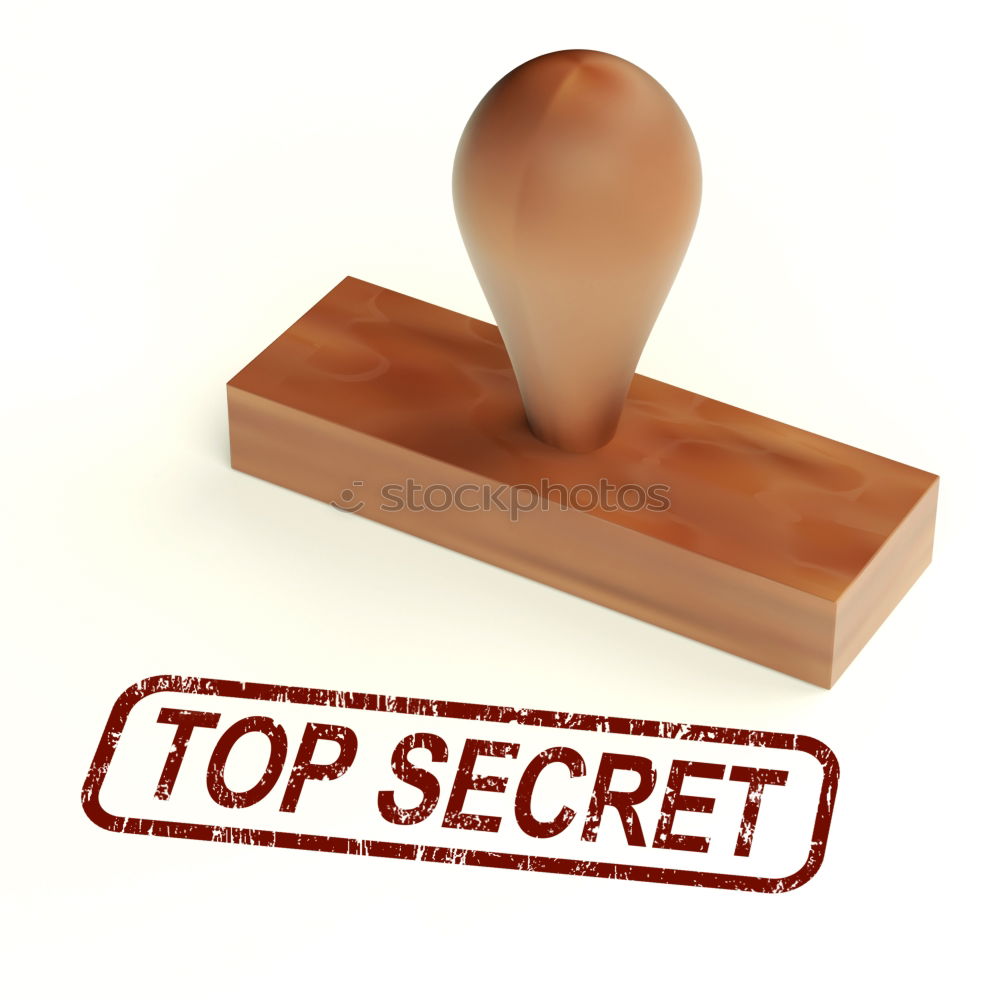 Similar – The letters TOP SECRET with a red envelope on a rustic wooden table