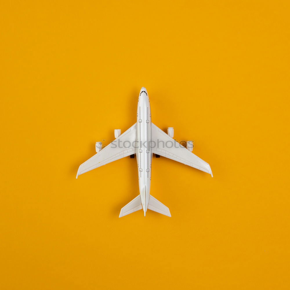 Similar – Image, Stock Photo two jet planes travel concept, minimal art