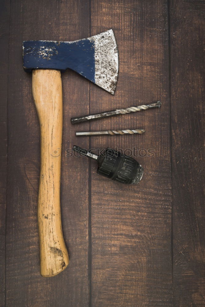 Similar – wooden cutting board and old knife