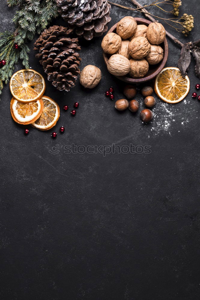 Image, Stock Photo Vegan truffle pralines with ingredients for Christmas