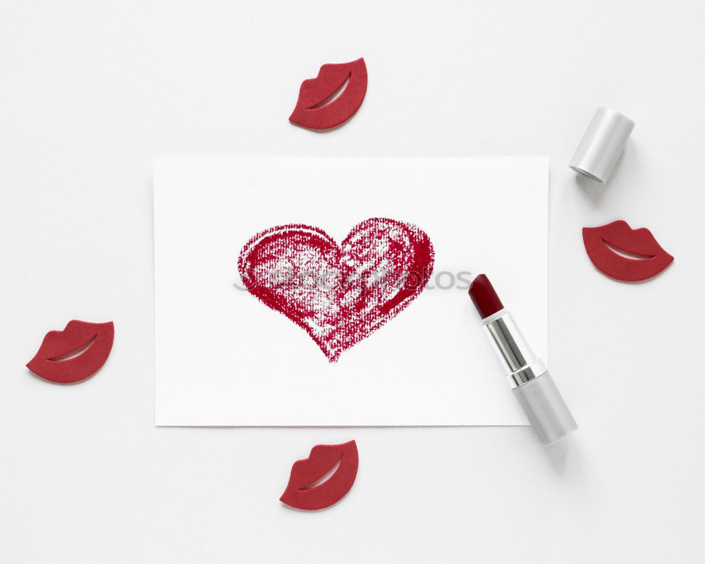 Similar – Image, Stock Photo Heart and Mouth