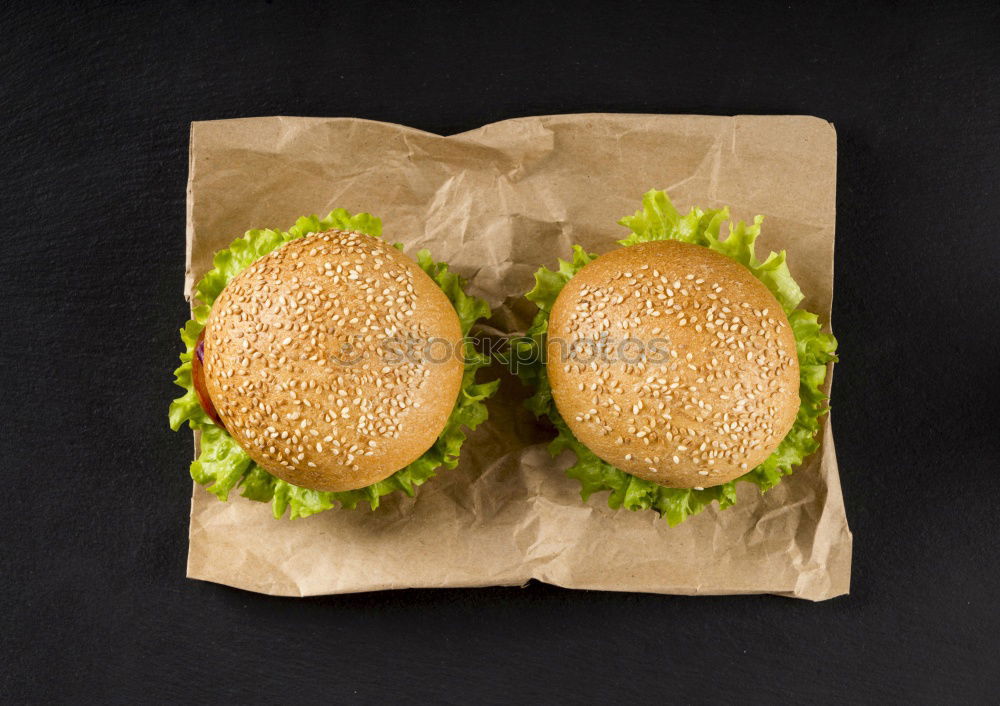 Similar – Image, Stock Photo Burger II Food Vegetable