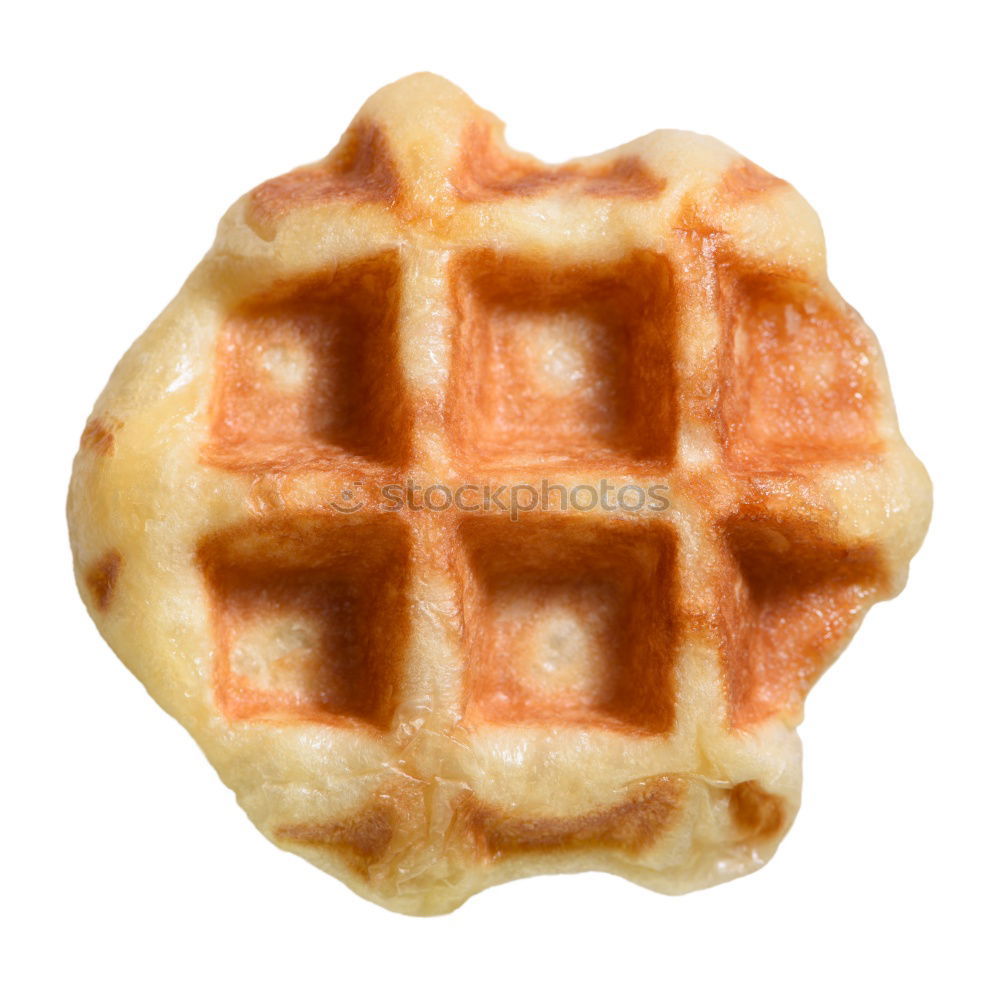 Similar – Image, Stock Photo Waffles with chocolate sauce, ice cream and mint