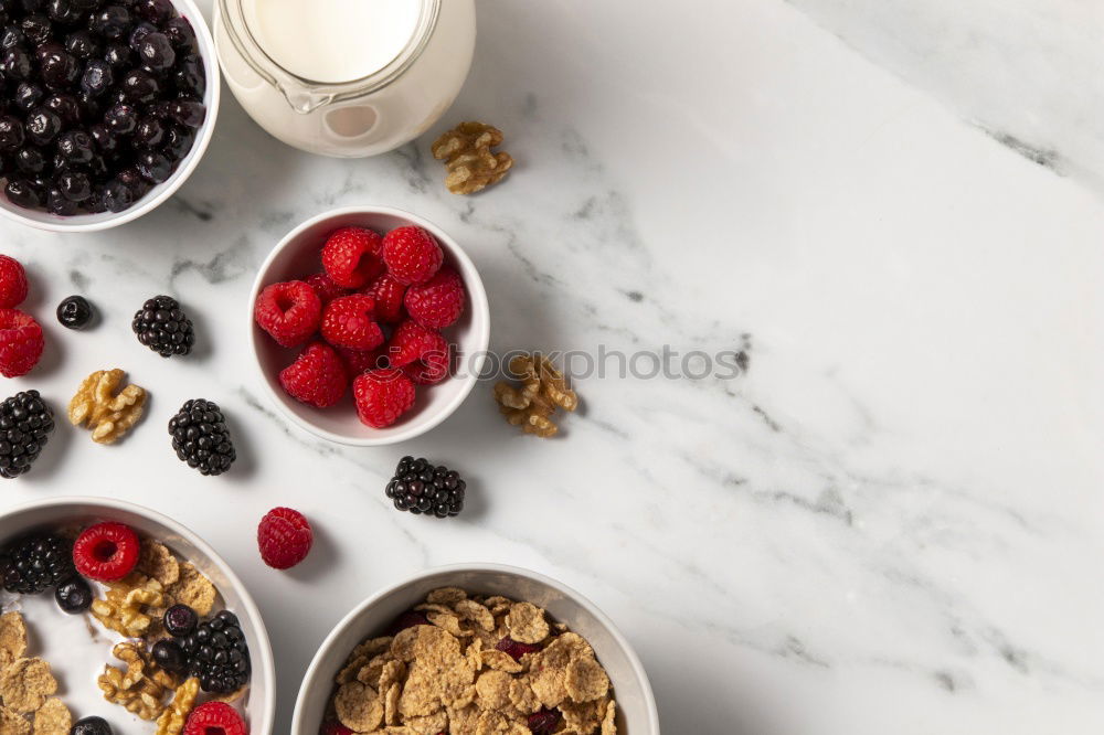 Similar – Image, Stock Photo Healthy breakfast in a glass