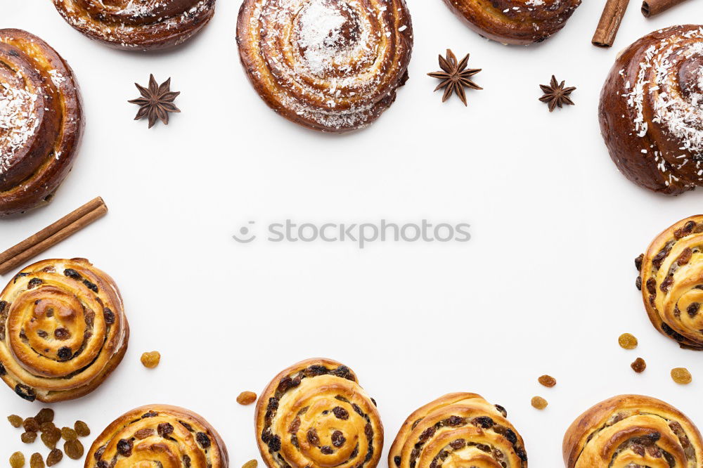 Similar – fresh bread and baked goods on wooden