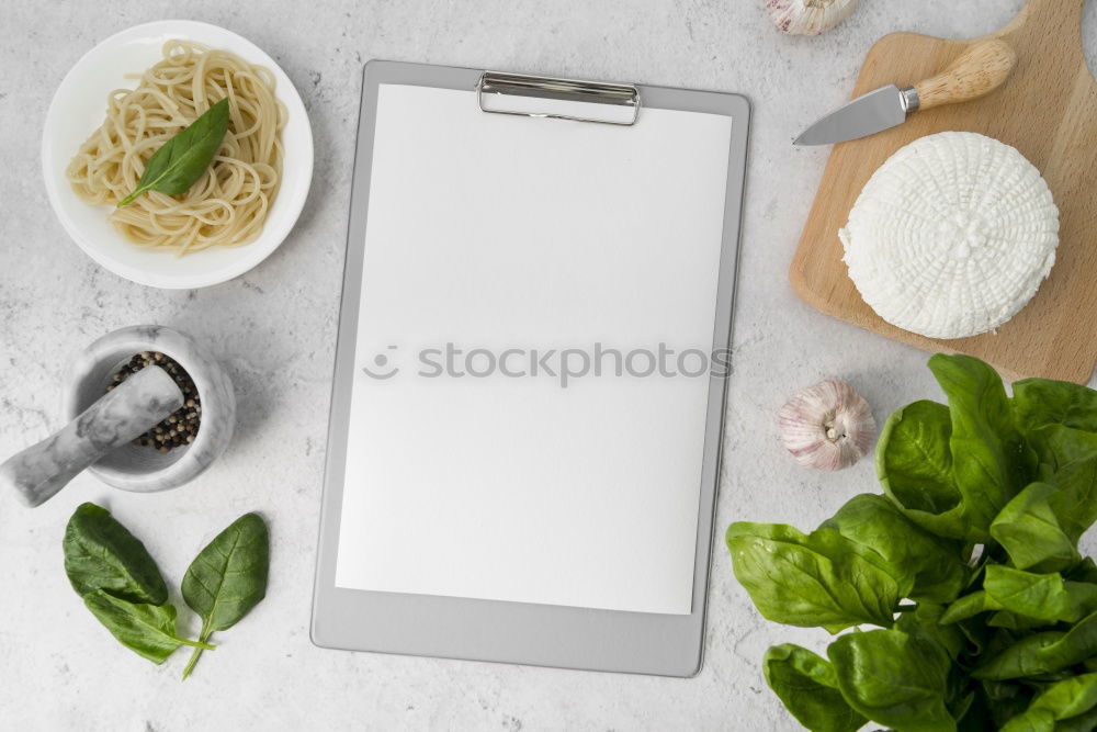 Similar – Healthy food and tablet on white tablet