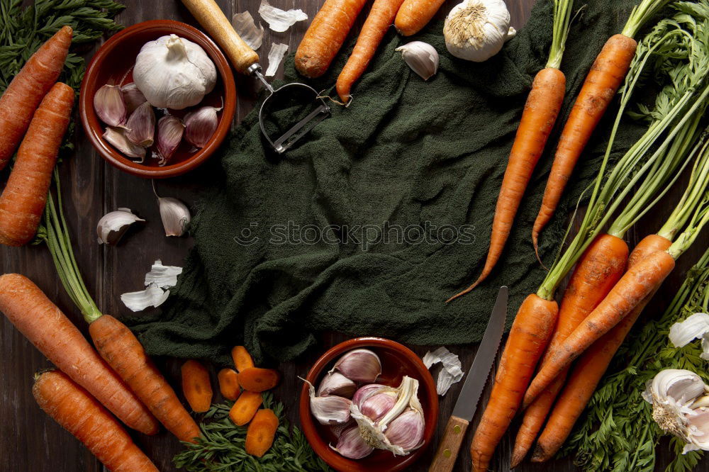 Image, Stock Photo Carrots and Jerusalem artichoke in the organic box