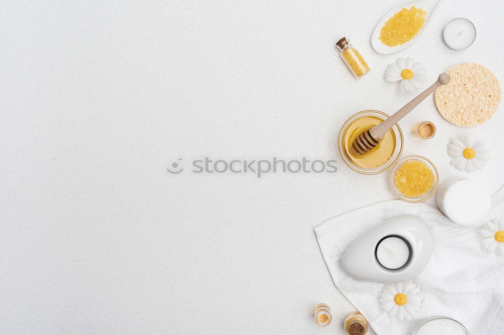 Similar – Flay lay with flowers and coffee