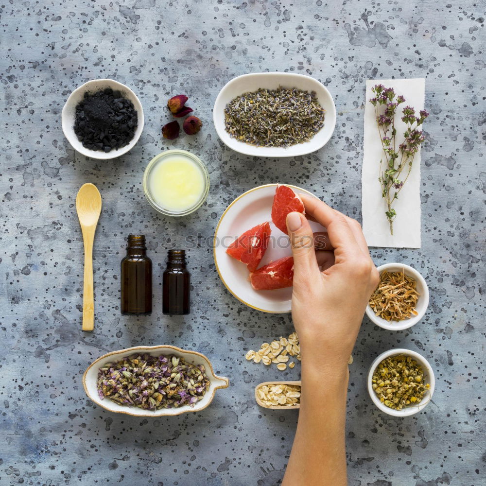 Similar – Image, Stock Photo Ingredients for a healthy breakfast