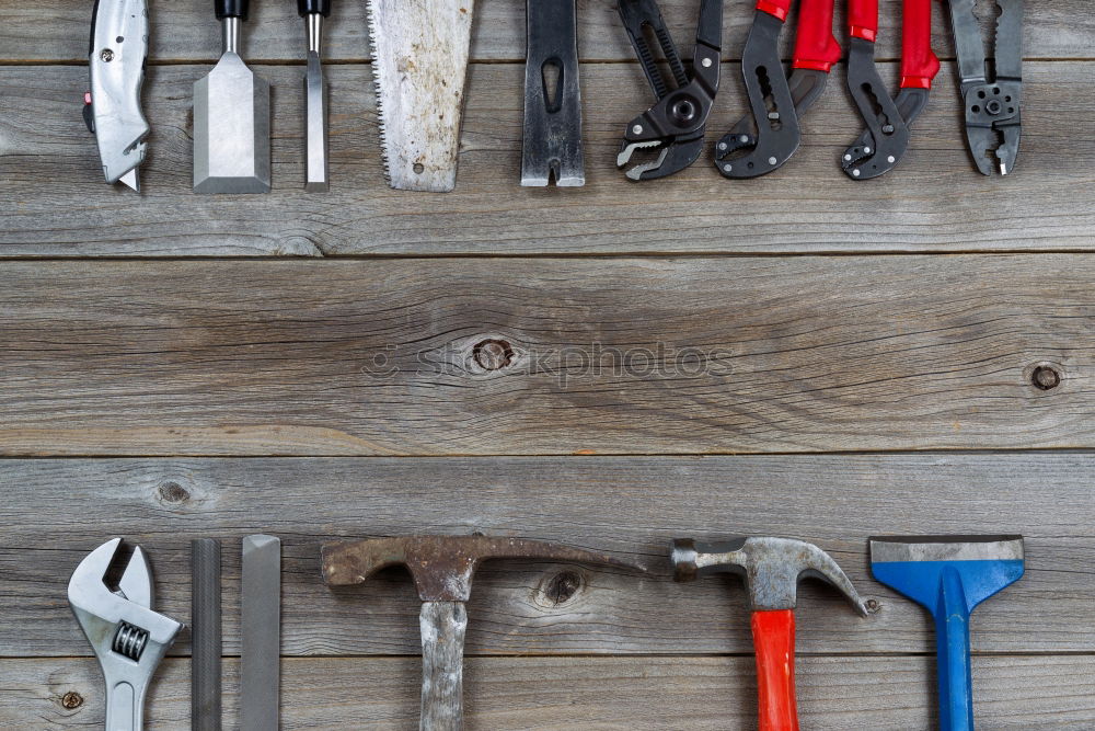 Similar – Old tool on a workbench