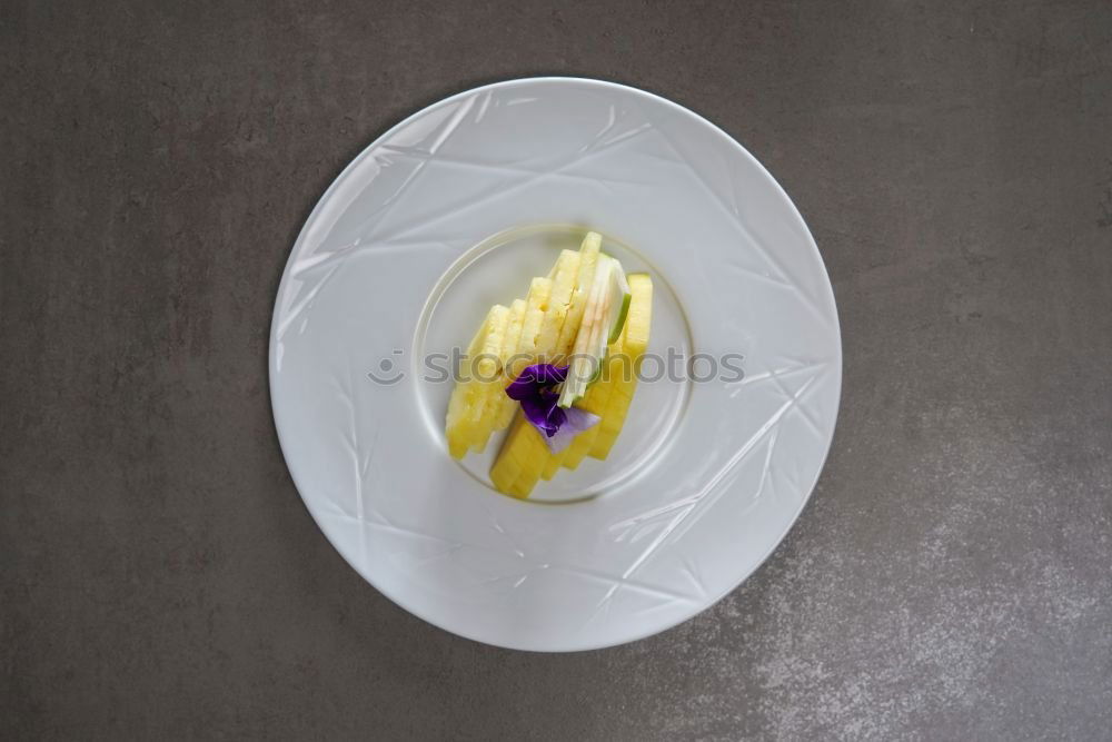 Similar – White empty plate a wooden surface