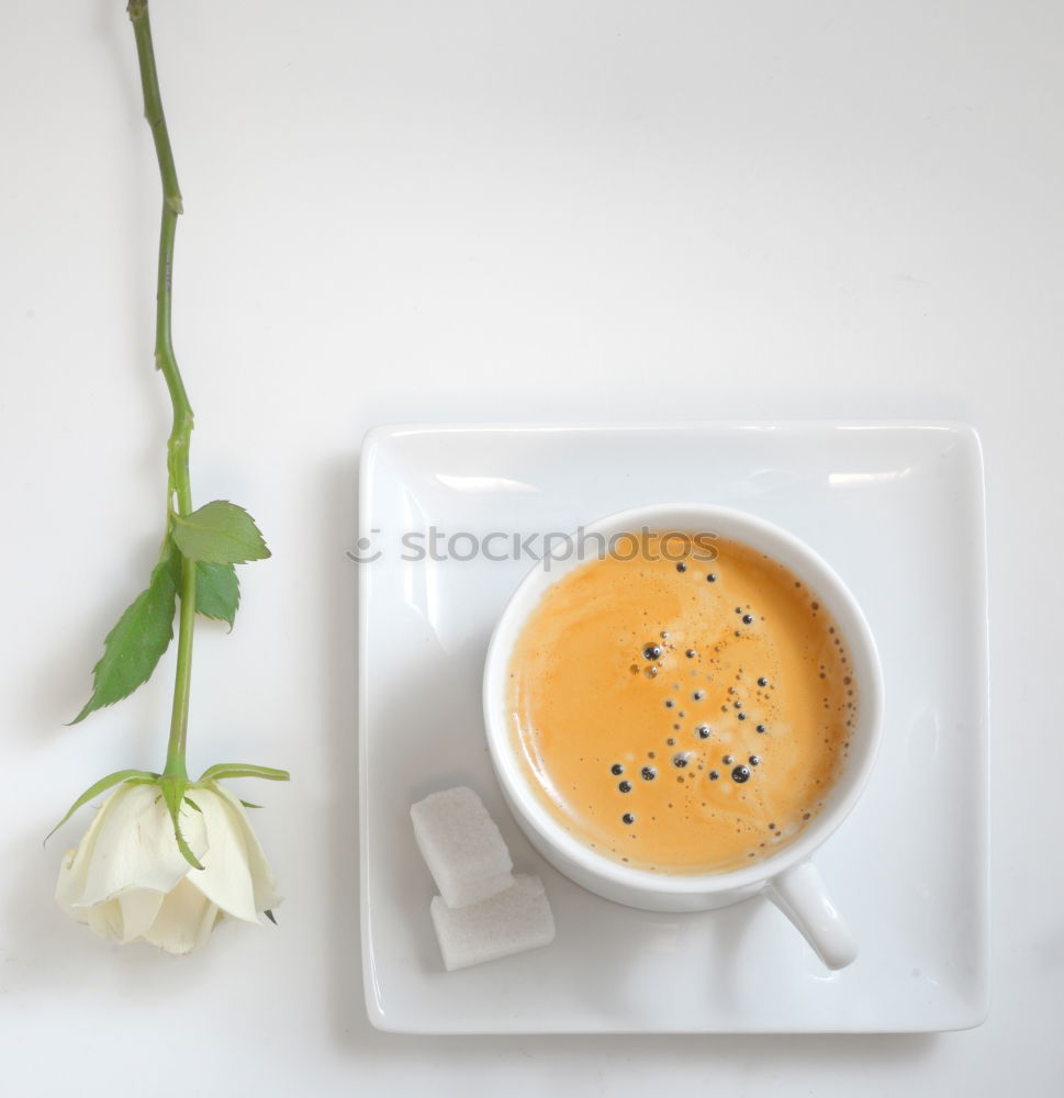 Similar – Image, Stock Photo cup of coffee on a gray wooden surface