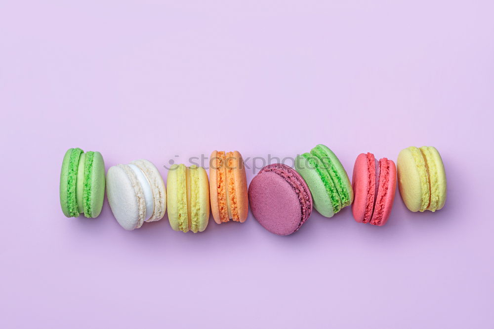 Similar – Macarons on a pink background