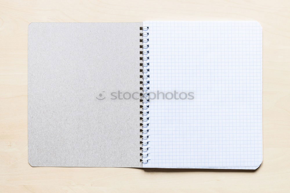 Similar – Image, Stock Photo empty open notebook in a cell and a female hand