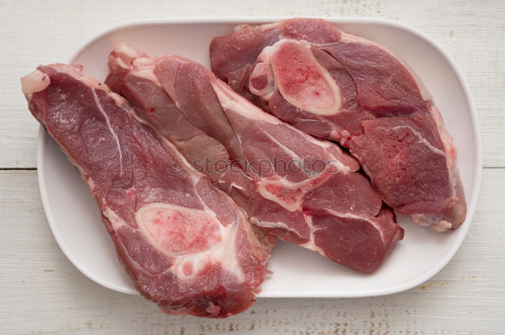 Similar – Image, Stock Photo roast pork Food Meat