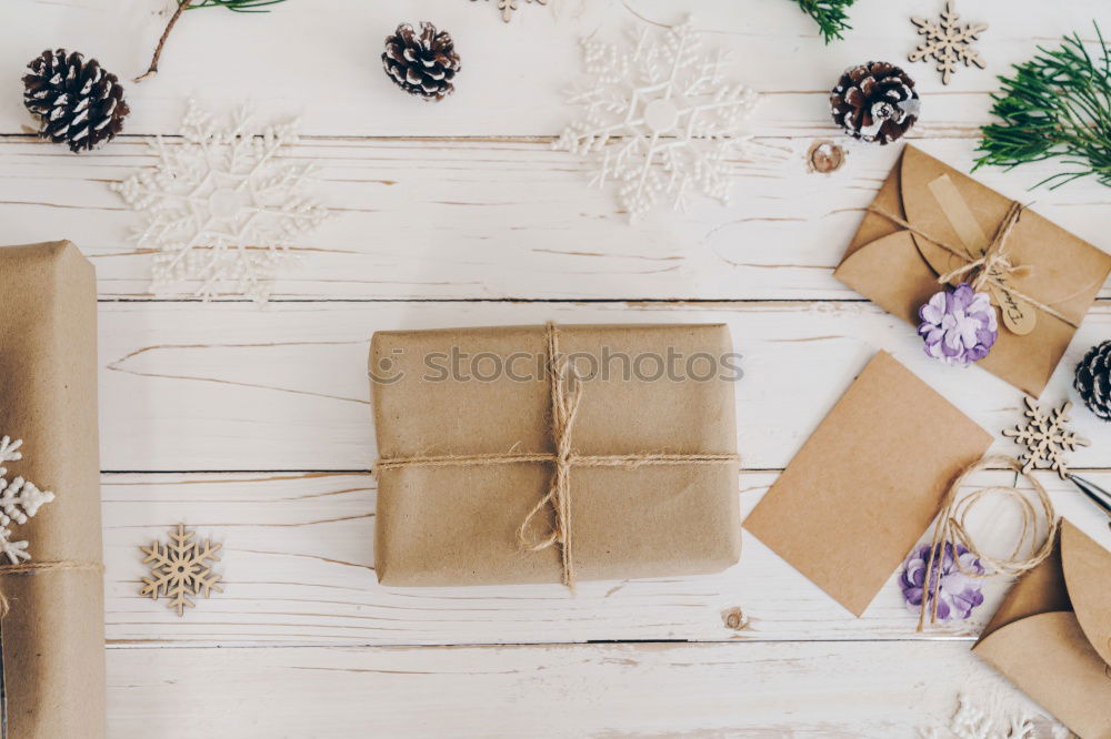 Similar – Wrapping Christmas presents in a crafty way