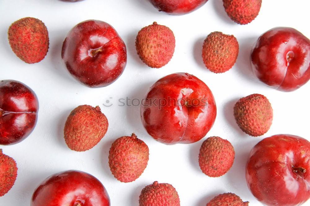 Similar – Red christmas balls and baubles in a basket