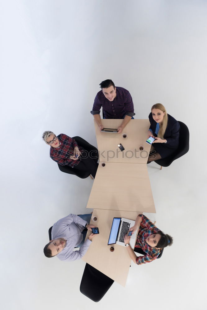 Similar – Image, Stock Photo Brothers and sisters on outdoor chairs