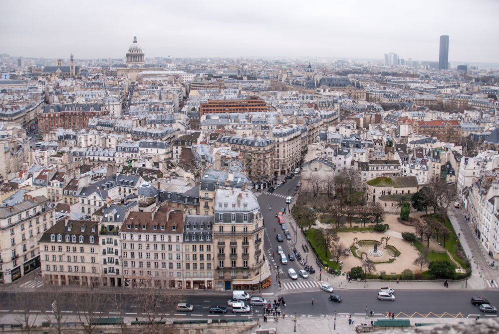 Similar – Paris cityscape with aerial architecture