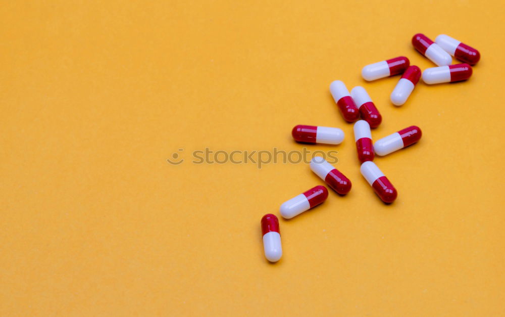 Similar – Image, Stock Photo Pills arranged in heart shape on an orange background