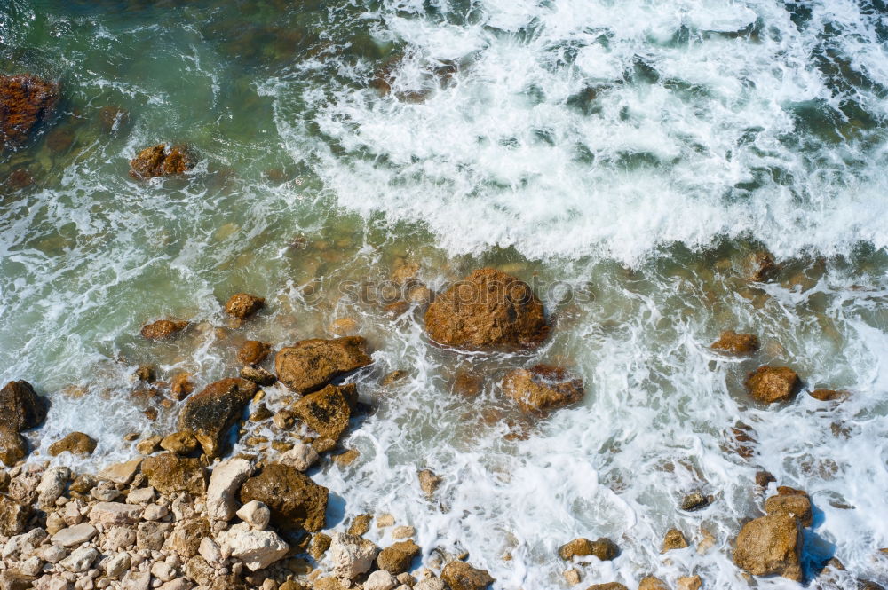 Similar – Ocean Waves Crushing On Beautiful Beach Shore