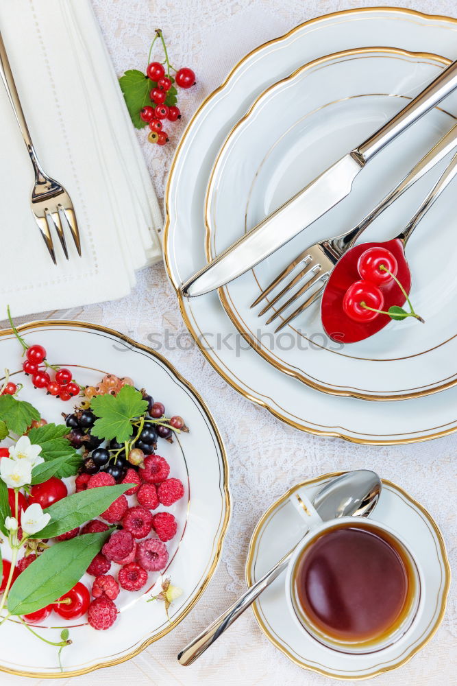 Similar – Image, Stock Photo elegant place setting white and gold
