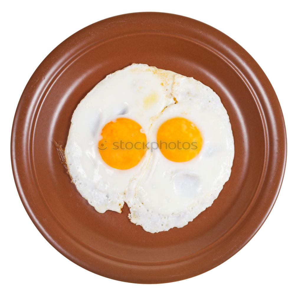 Similar – Fried egg face on wood