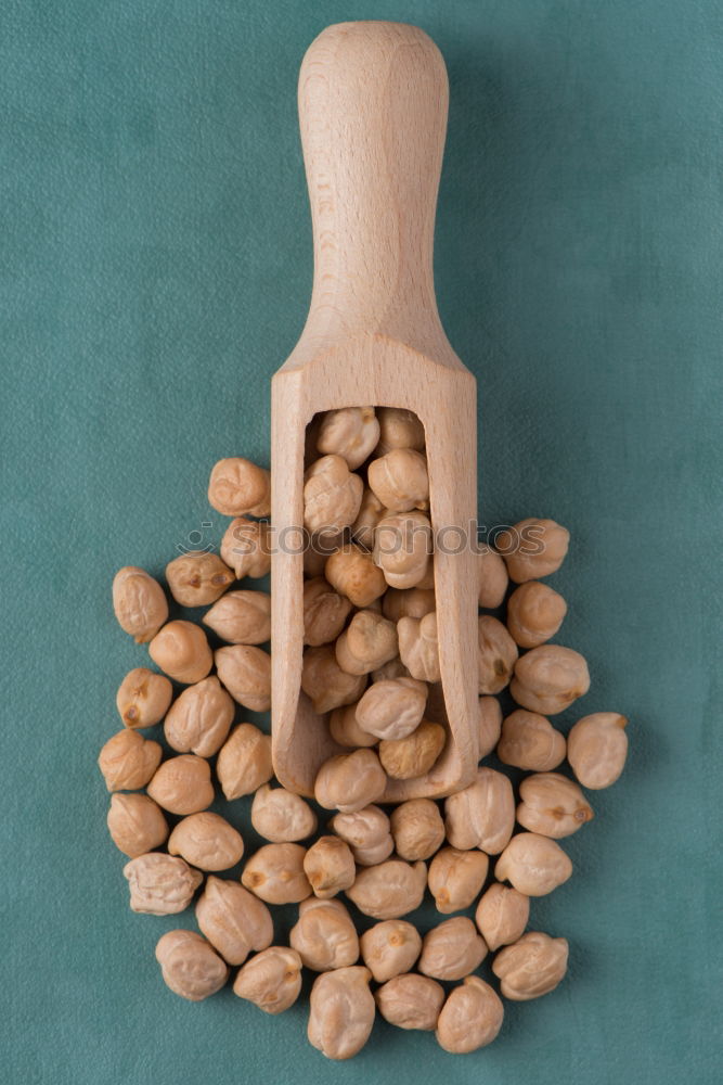 Similar – Soy beans on wooden spoon and wooden table