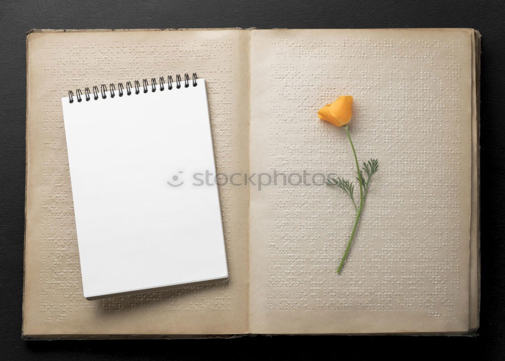 Similar – Image, Stock Photo Notebook with clean white sheets