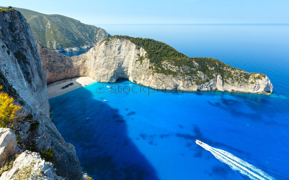 Similar – Image, Stock Photo Beach of Myrtos, Kefalonia