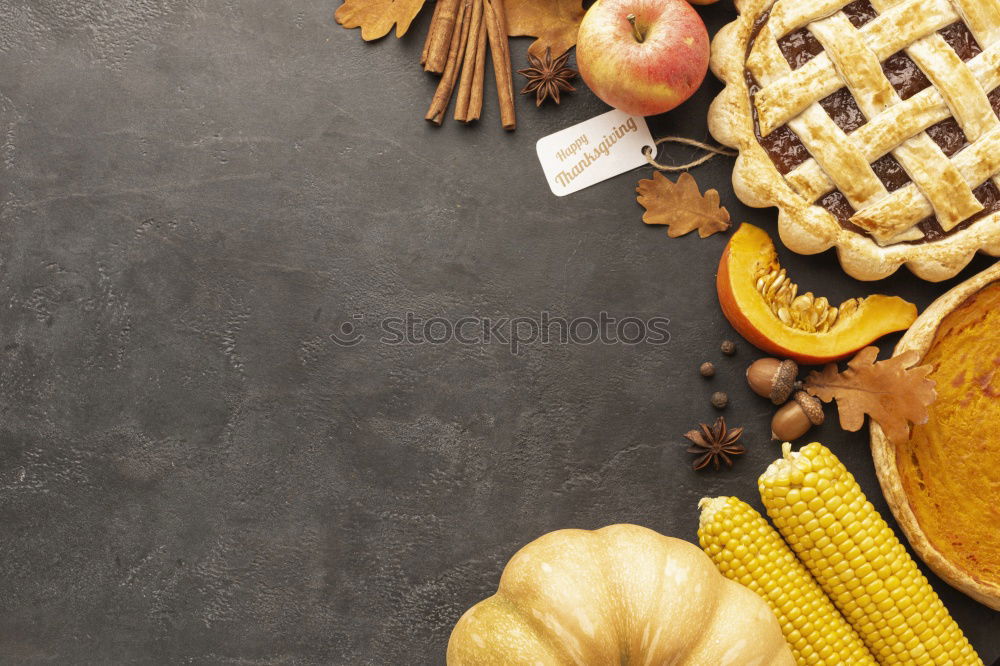 Similar – Image, Stock Photo Mini apple pie surrounded by various pies.