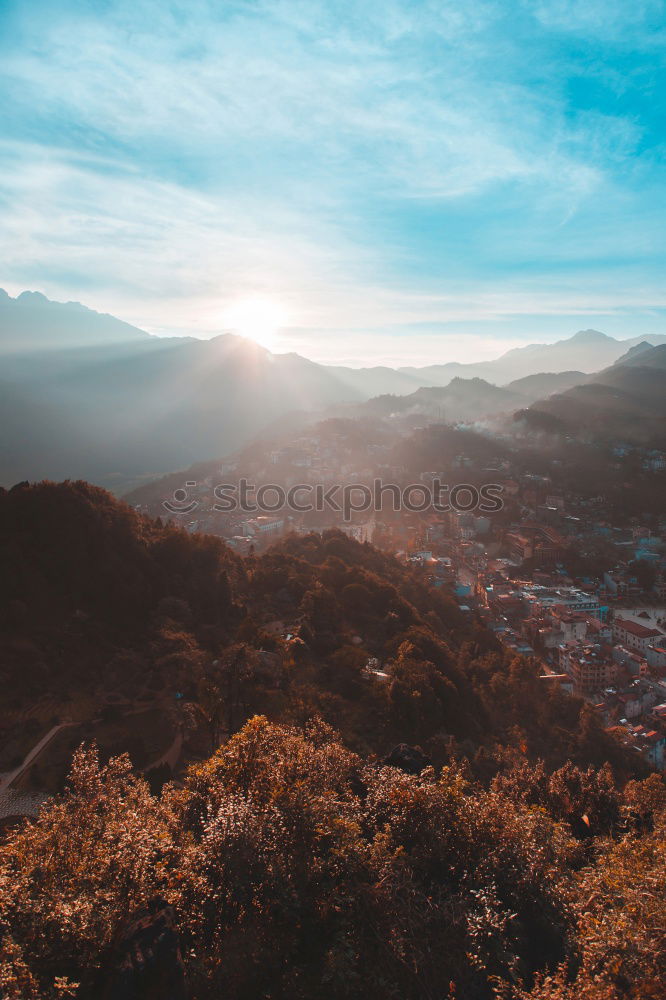 Similar – Wonderful view of mountains valley