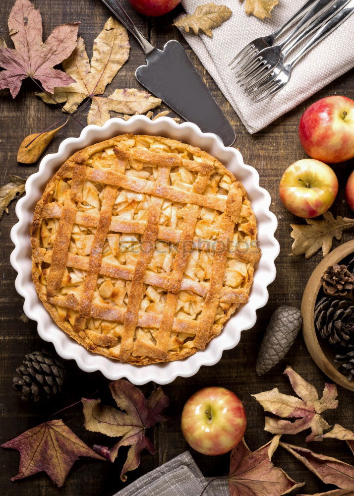 Similar – Image, Stock Photo whole round apple pie