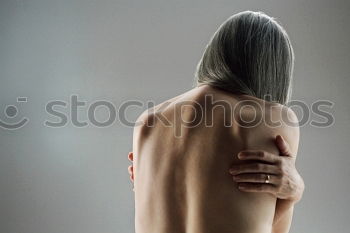 Similar – Image, Stock Photo young woman made unrecognizable by hair