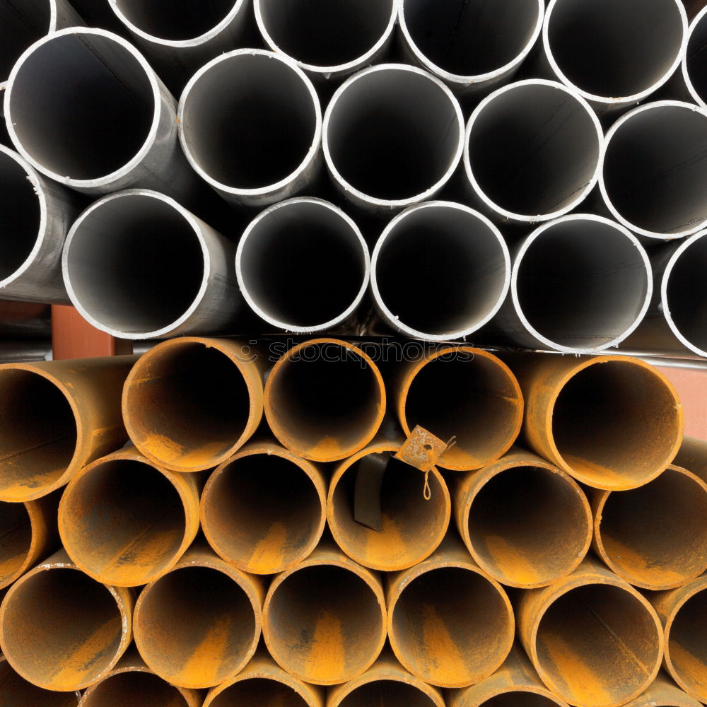 Similar – Image, Stock Photo Stack of plastic water pipes.