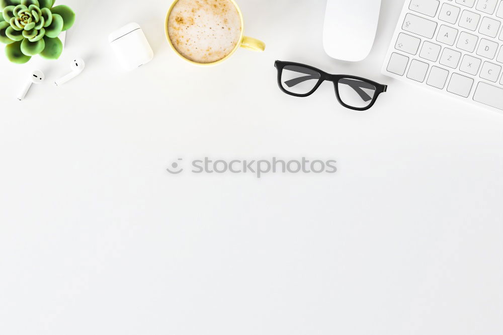 Similar – Image, Stock Photo Lunch break with salad at your desk