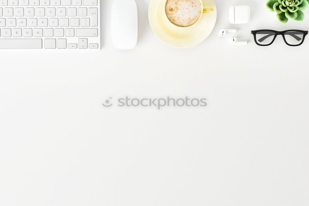 Similar – Image, Stock Photo Lunch break with salad at your desk